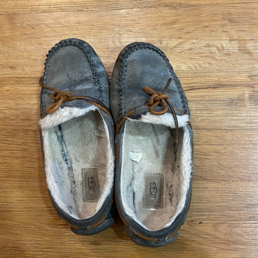 UGG gray moccasins